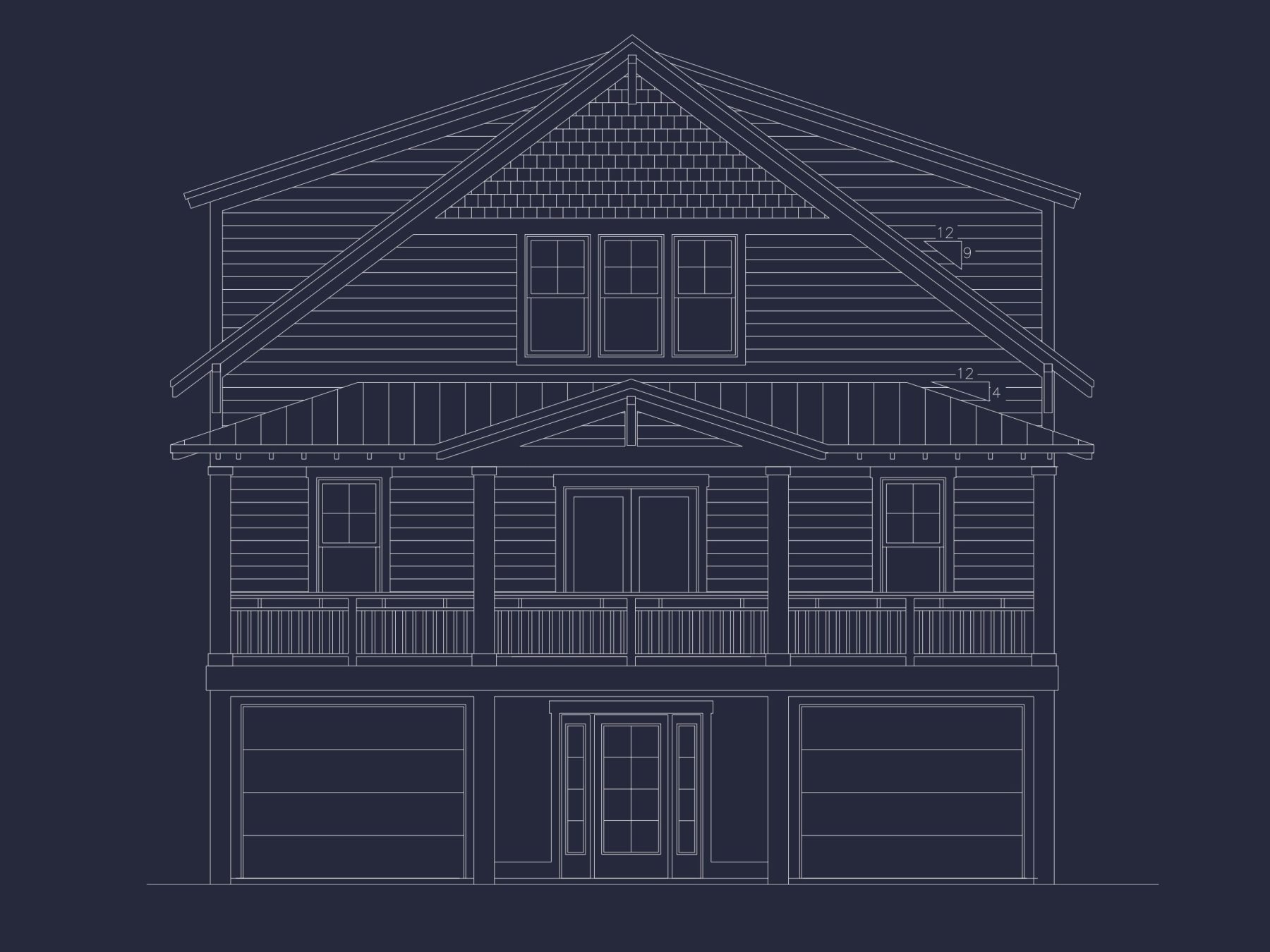 Modern Beach house CAD Plan with Coastal Architecture Options