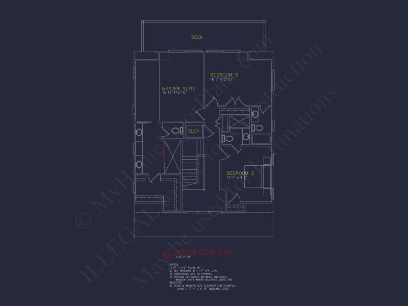 Modern Beach house CAD Plan with Coastal Architecture Options