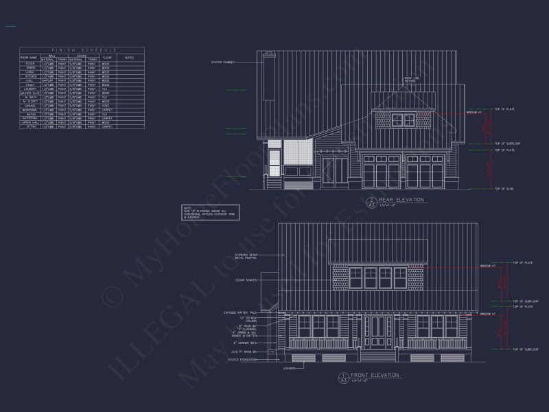 Modern Beach house Design with Spacious Floor Plans and CAD