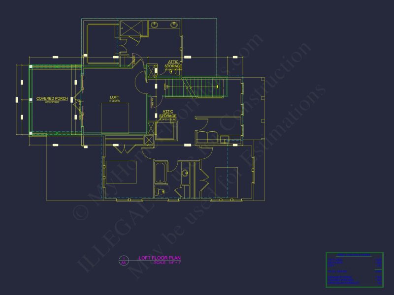 Modern Beach house Floor Plan with CAD Architecture Designs