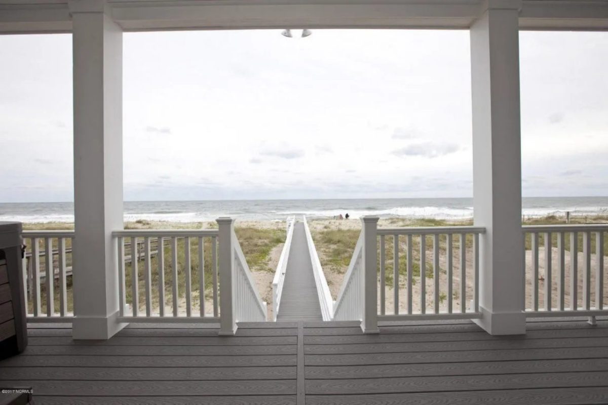 Modern Beach house Floor Plan with CAD Blueprint Designs