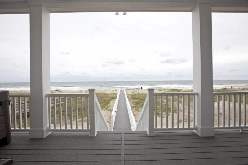Modern Beach house Floor Plan with CAD Blueprint Designs