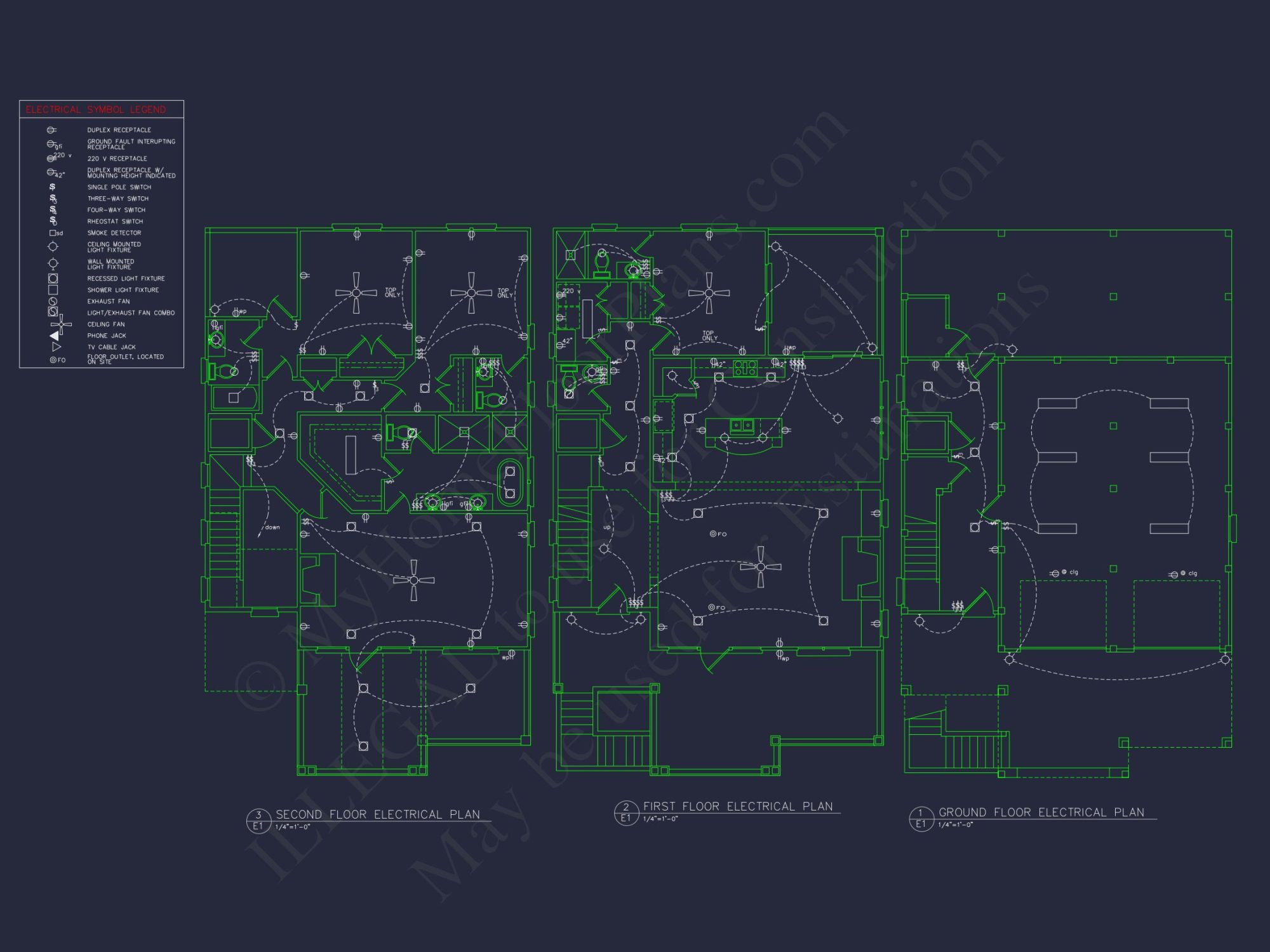 Modern Beach house Floor Plan with CAD Designs & Features
