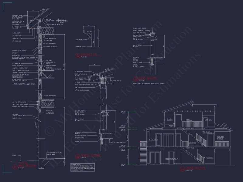 Modern Beach house Plan with 2.5 Floors and Open Designs
