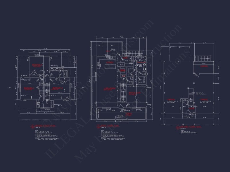 Modern Beach house Plan with 2.5 Floors and Open Designs