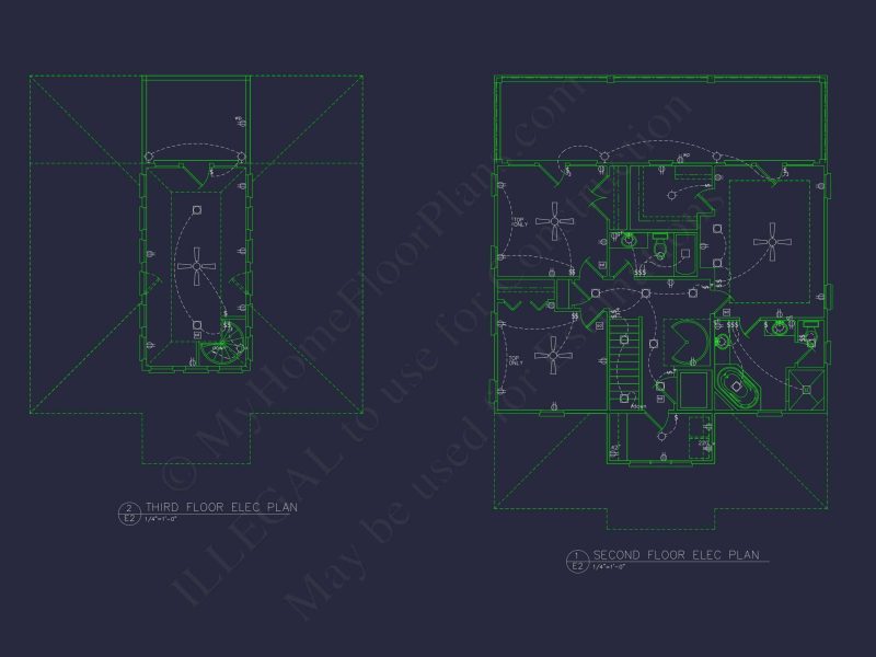 Modern Beach house Plan with 3 Floors and CAD Designs