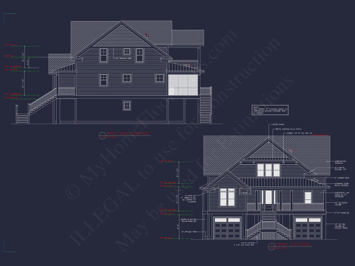 Modern Beach house Plan with 3-Story Design and Elevator