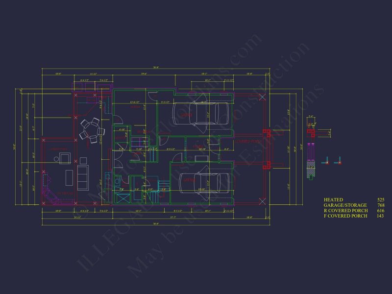 Modern Beach house Plan with 4 Floors, CAD Blueprint & Designs