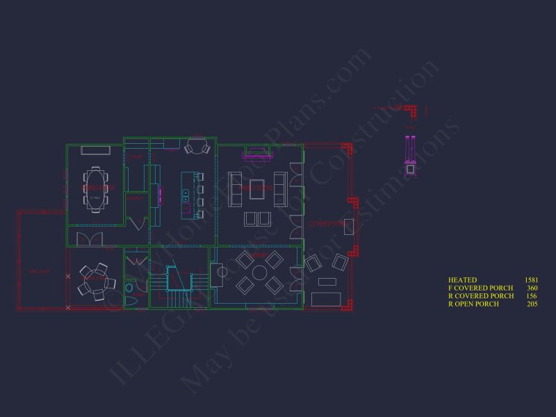 Modern Beach house Plan with 4 Floors, CAD Blueprint & Designs