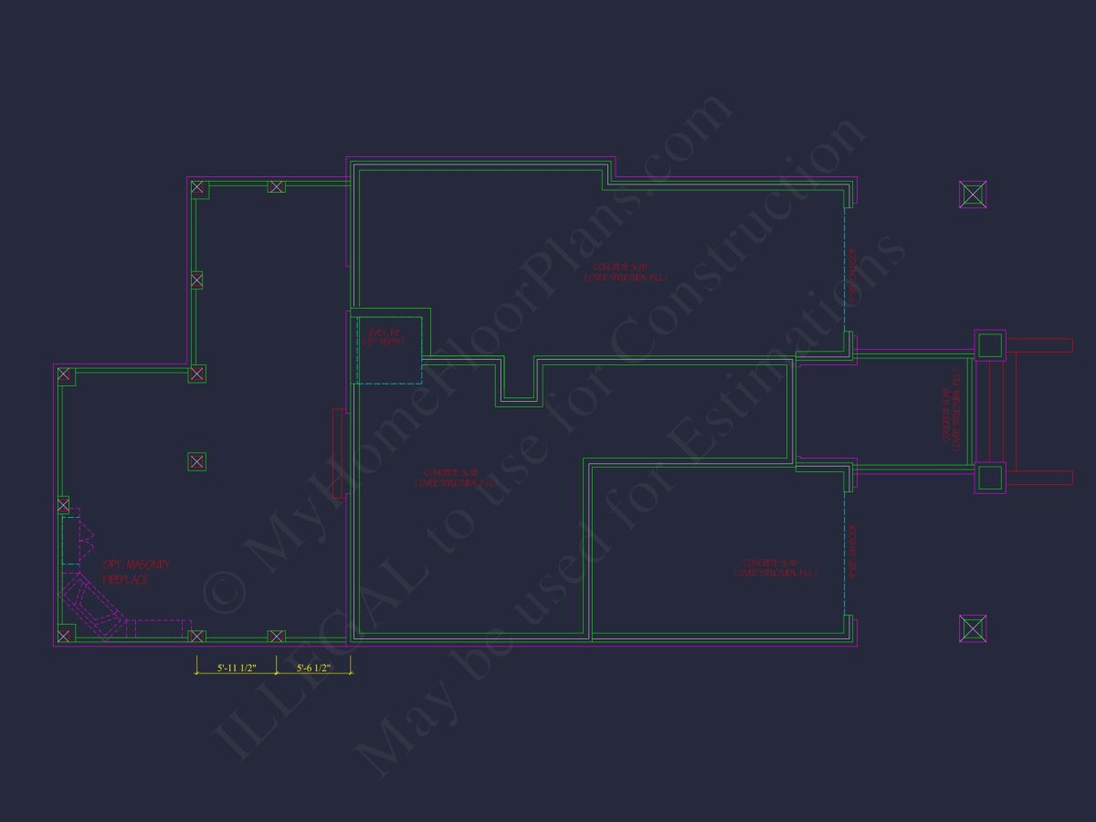 Modern Beach house Plan with 4 Floors, CAD Blueprint & Designs
