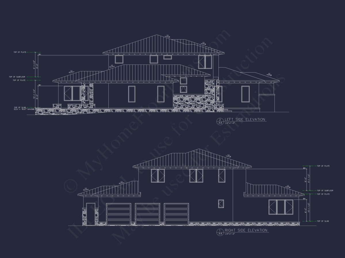 Modern Beach house Plan with Detailed CAD Architecture Designs