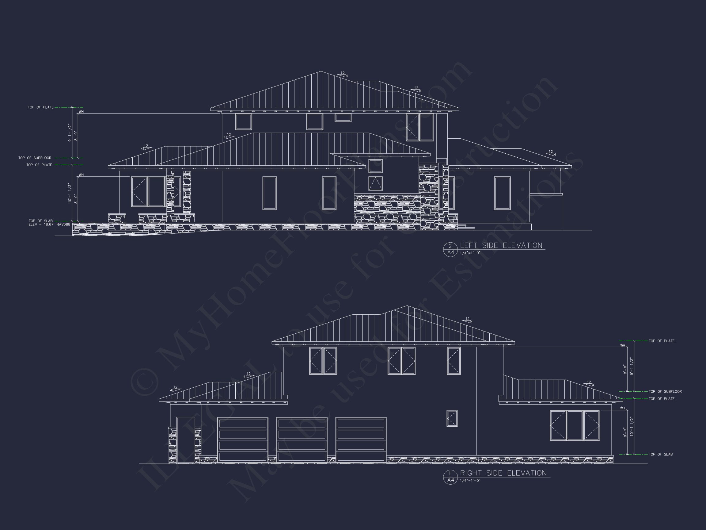 Modern Beach house Plan with Detailed CAD Architecture Designs