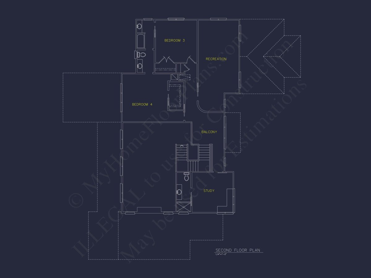 Modern Beach house Plan with Detailed CAD Architecture Designs