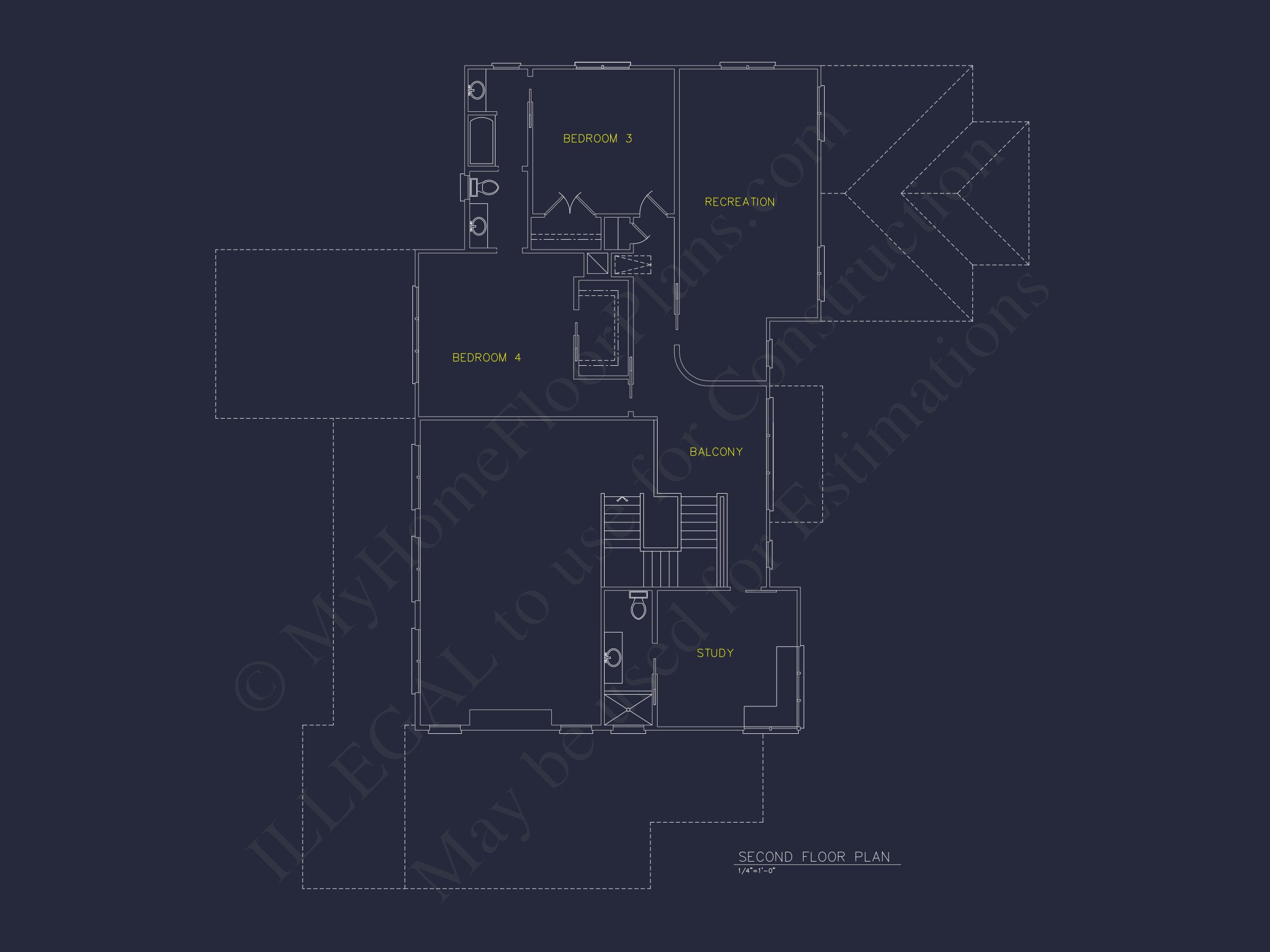 Modern Beach house Plan with Detailed CAD Architecture Designs