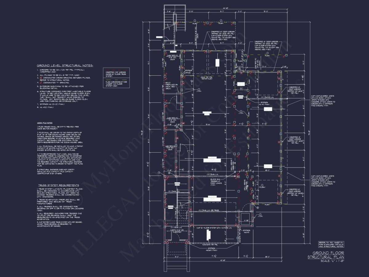 Modern Beach house Plan with Stunning CAD Designs