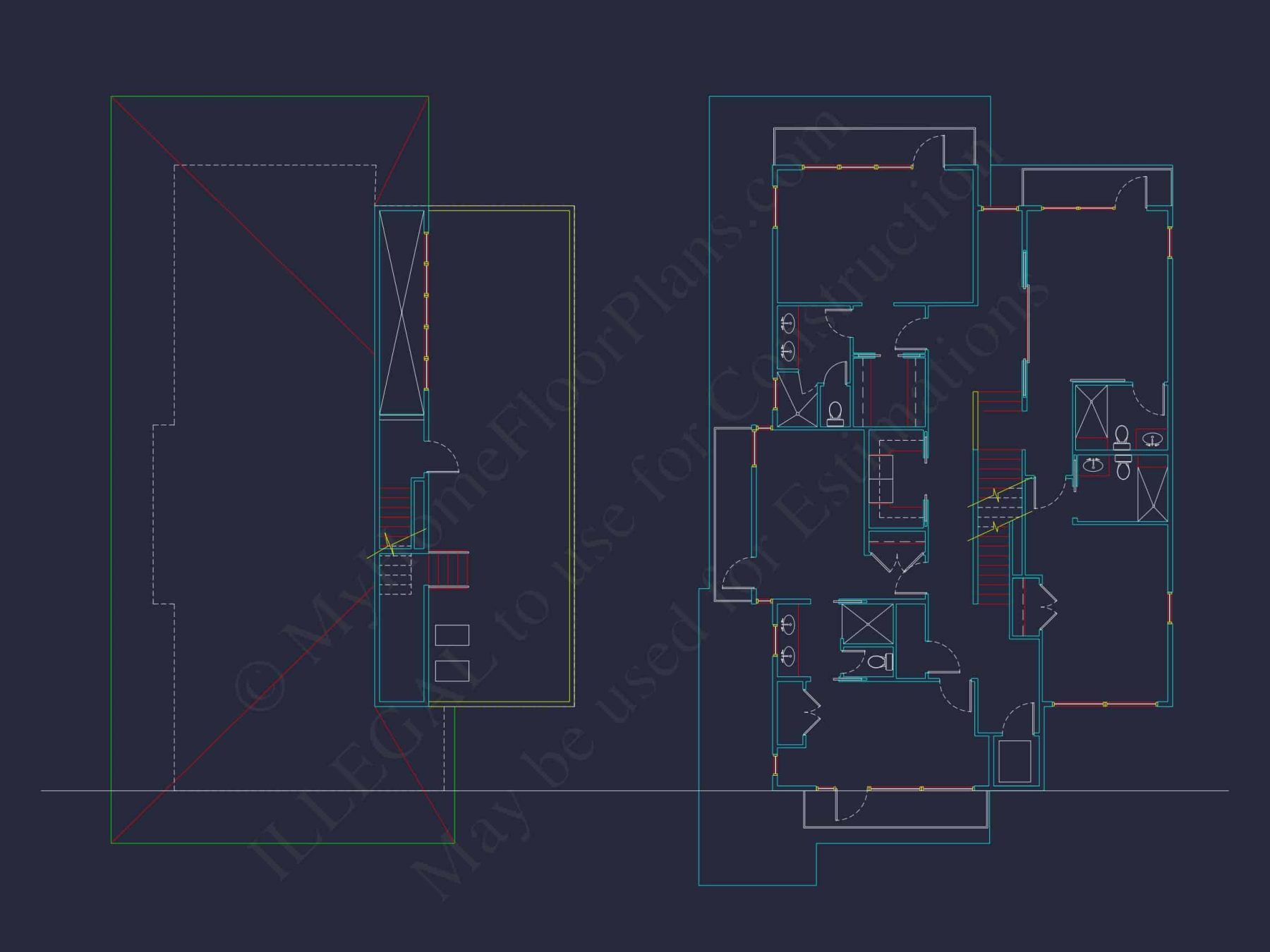 Modern Beach house Plan with Stunning CAD Designs