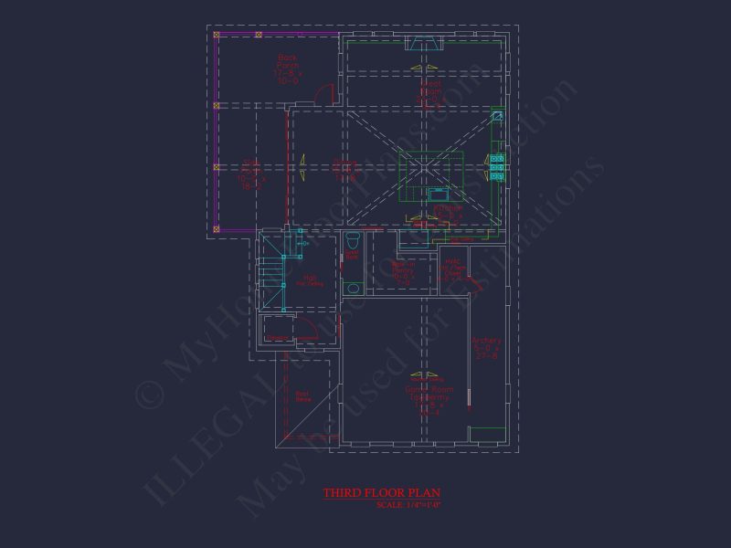 Modern Beach House Blueprint with 3 Floors & Coastal Designs