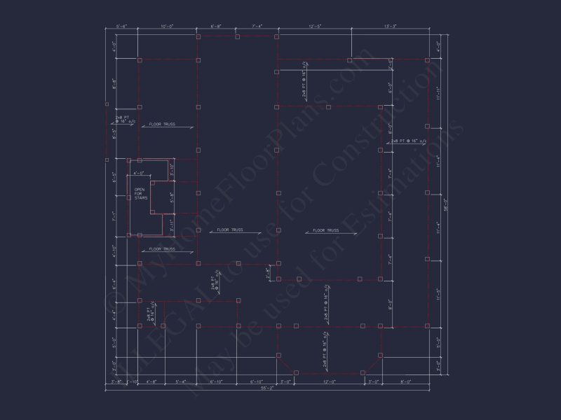 Modern Beach House Floor Plan with CAD Architecture Designs