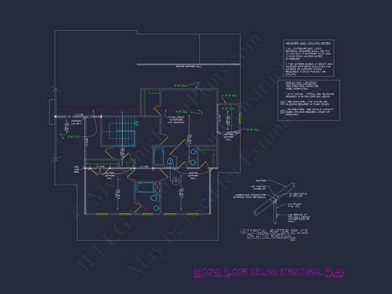 Modern CAD house Design with 4 Bedrooms & Floor Plan Details