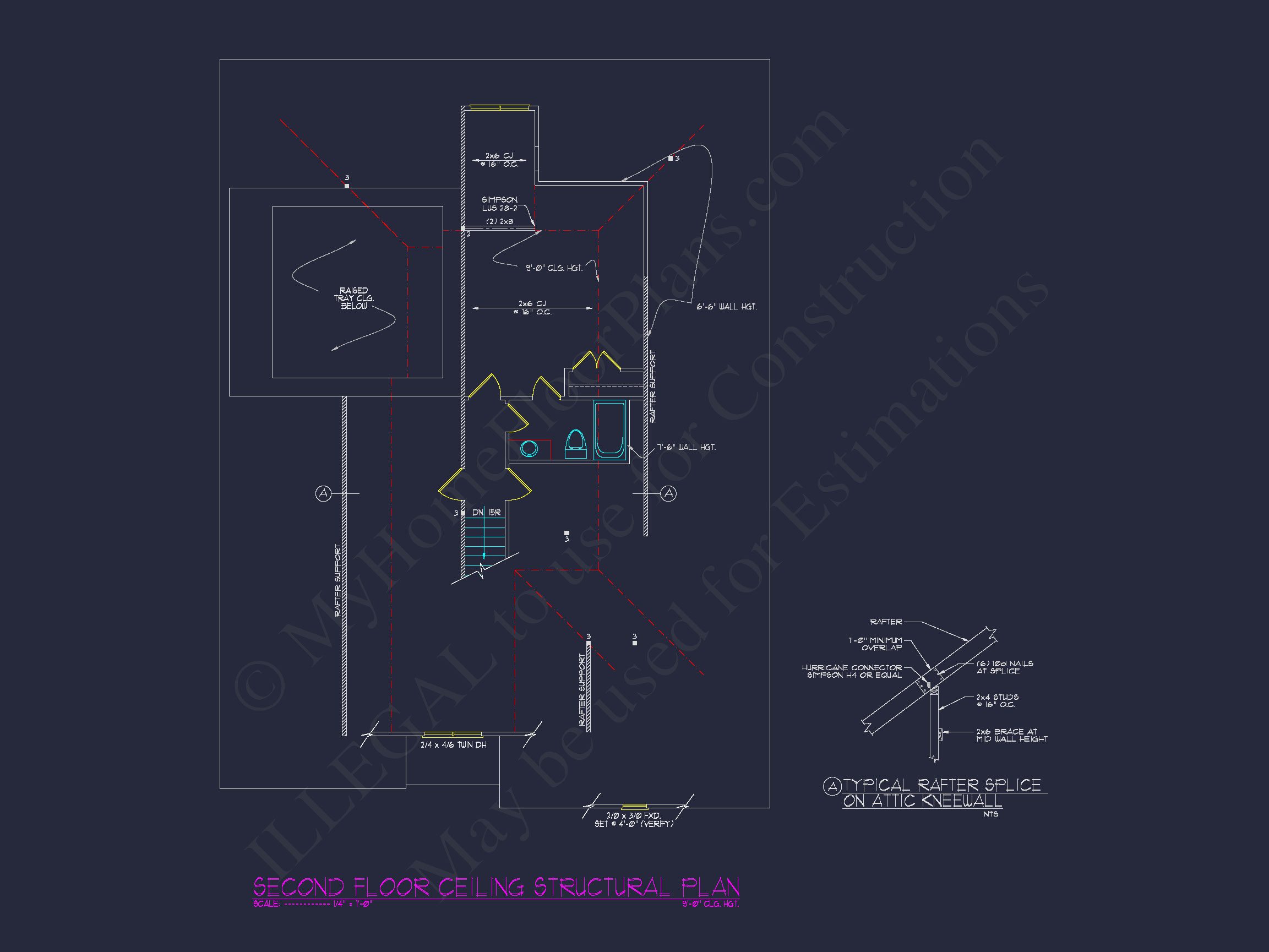 Modern CAD Home Plan with Basement & Outdoor Porches