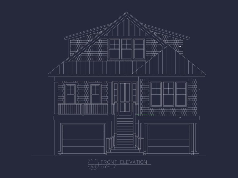 Modern Coastal house Floor Plan with Architectural Designs