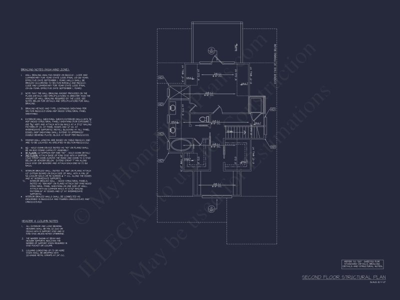 Modern Coastal house Floor Plan with Architectural Designs