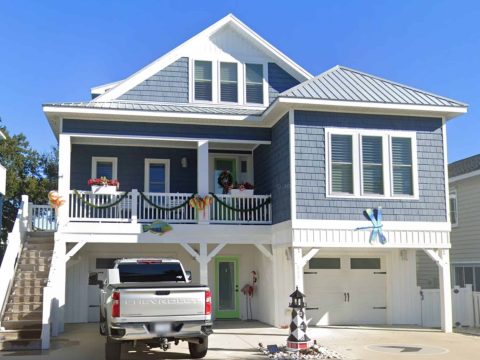 Modern Coastal house Floor Plan with Architectural Designs