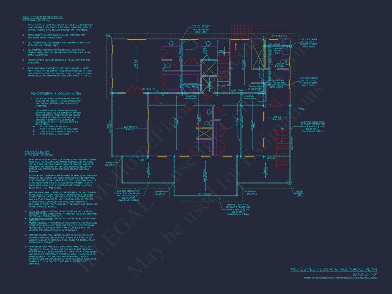 Modern Coastal house Plan: 2-Story CAD Blueprint with Elevator