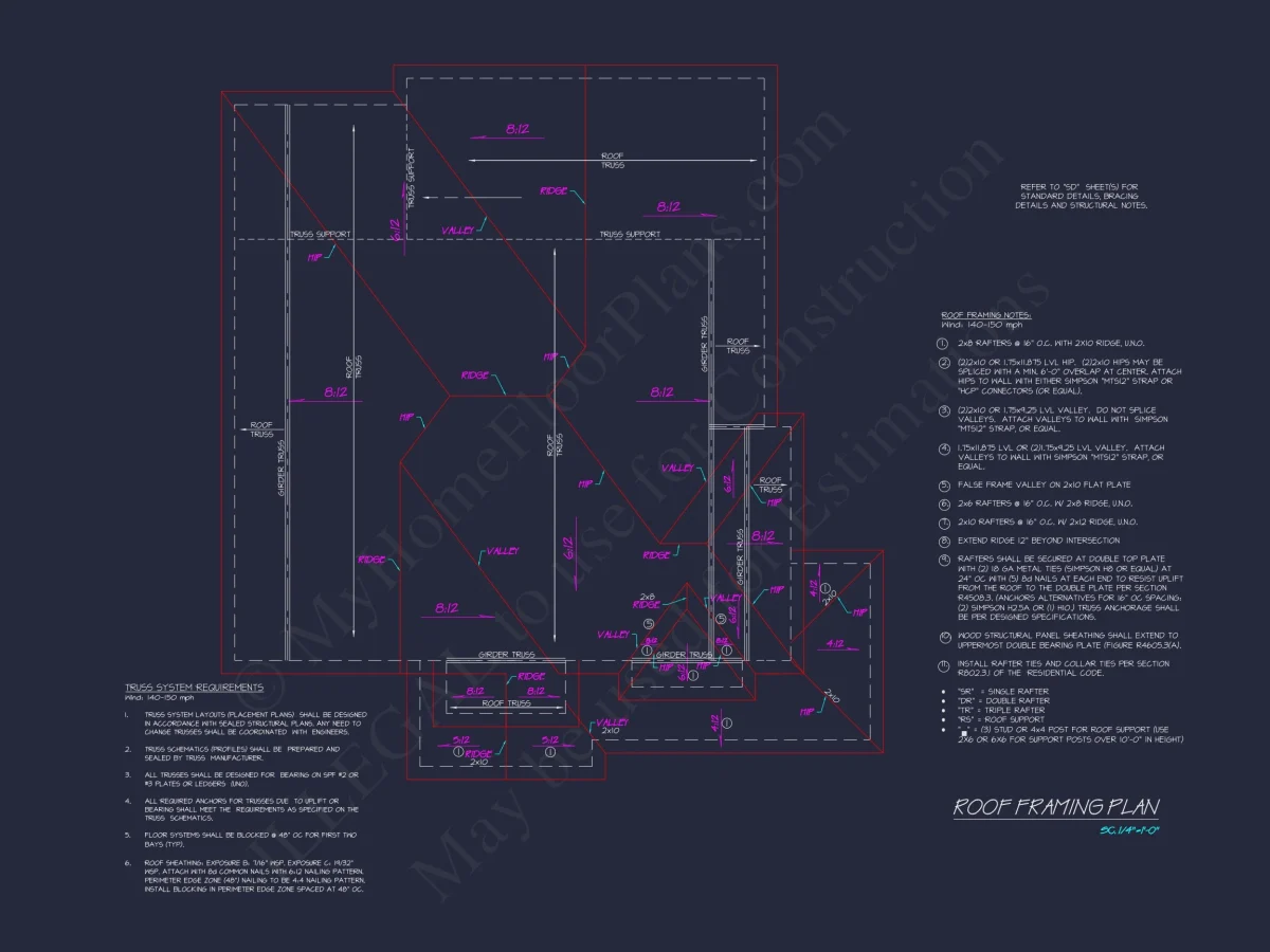 Modern Coastal house Plan with 3 Floors & CAD Designs