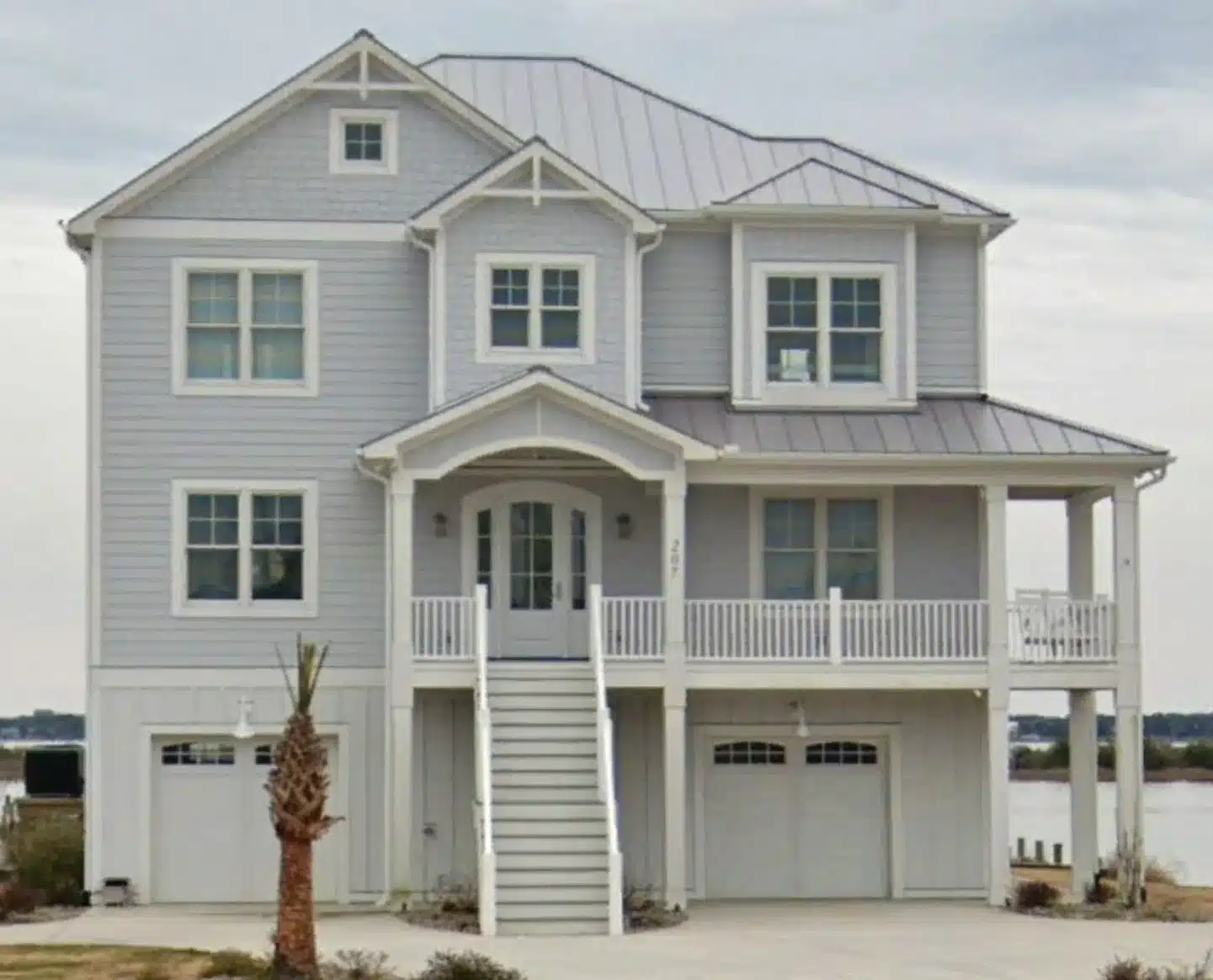 Modern Coastal house Plan with 3 Floors & CAD Designs