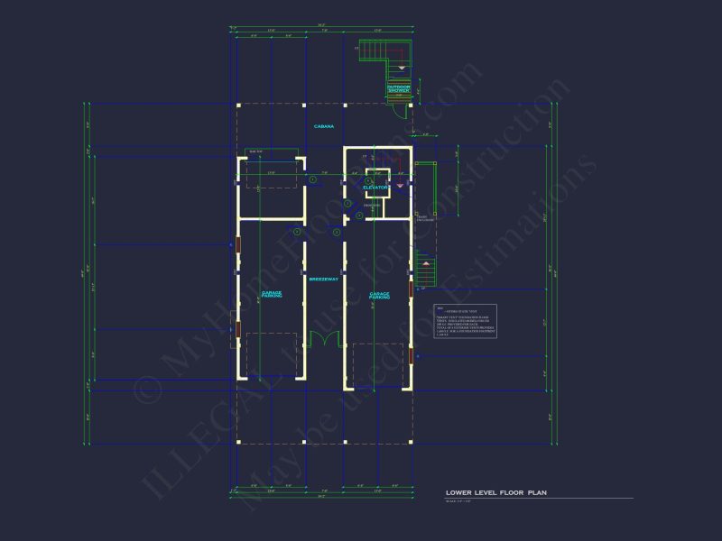 Modern Coastal house Plan with 3 Floors and CAD Designs
