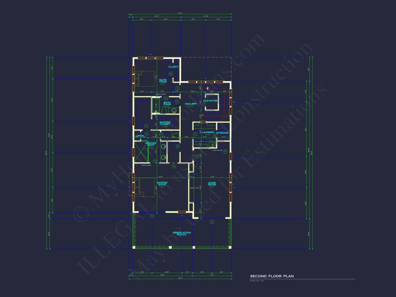 Modern Coastal house Plan with 3 Floors and CAD Designs