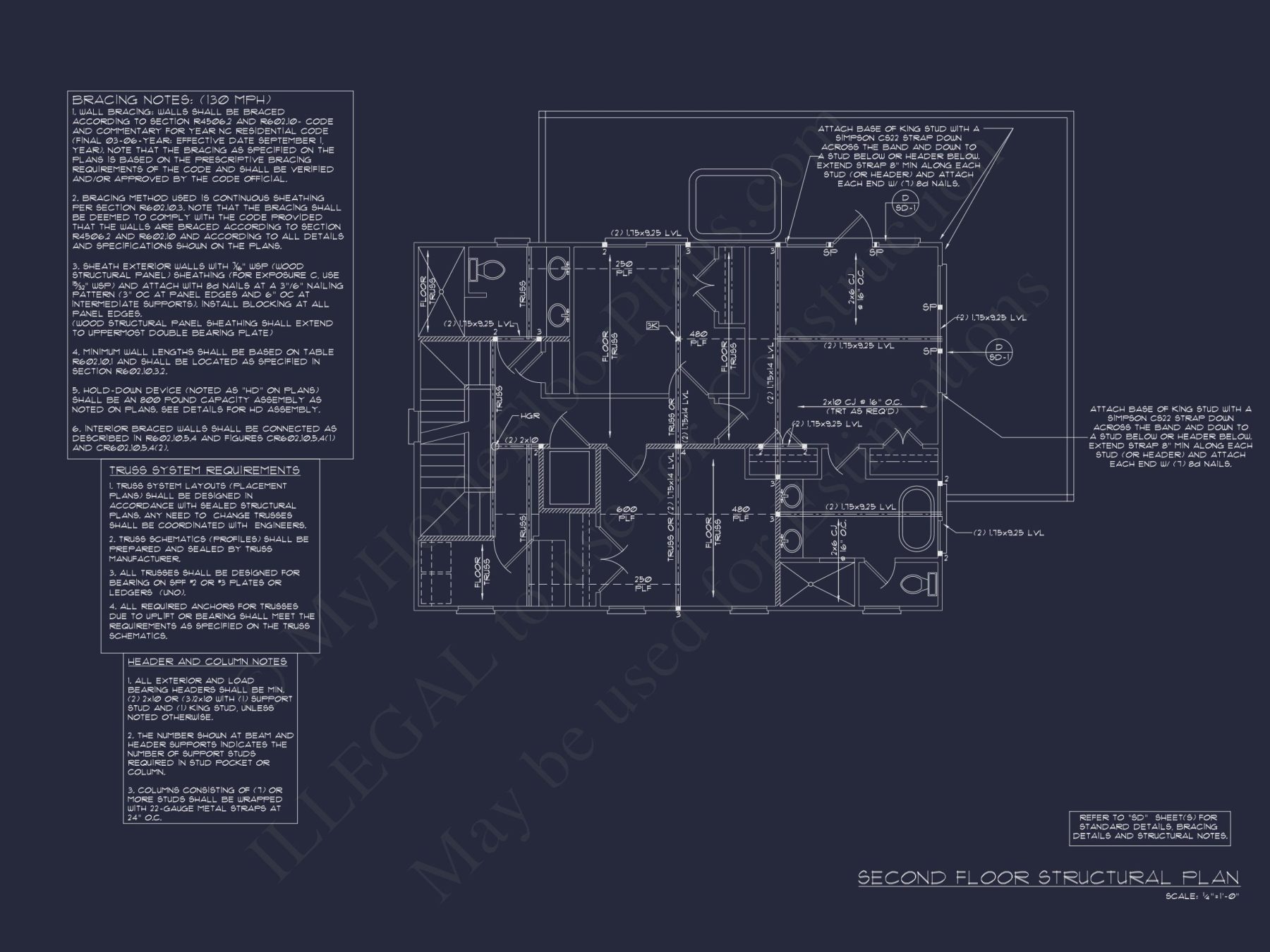 Modern Coastal house Plan with Architecturally Unique Blueprint Designs