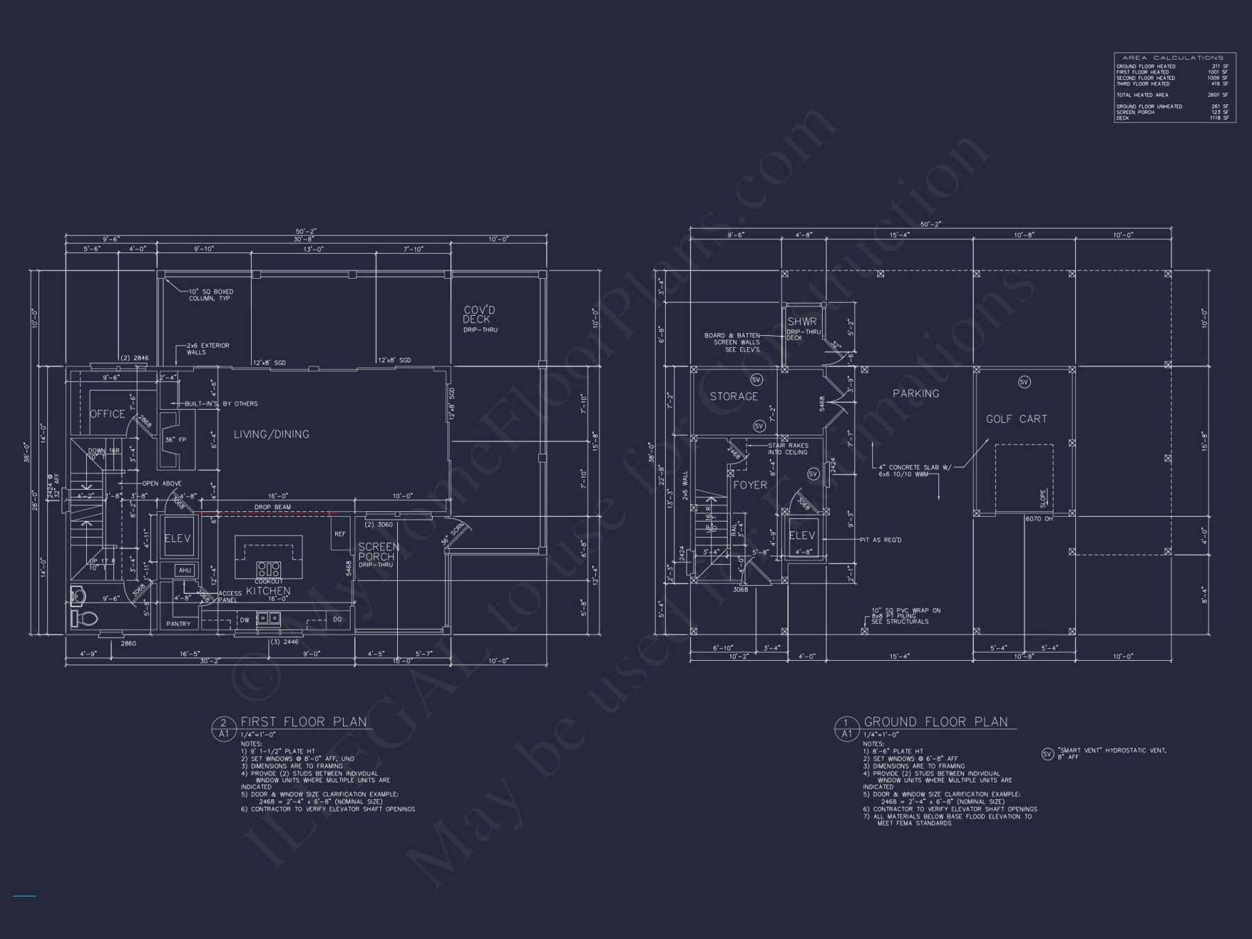 Modern Coastal house Plan with Architecturally Unique Blueprint Designs