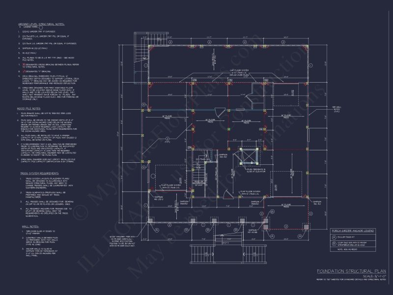 Modern Coastal house Plan with CAD-Designed Architectural Floors