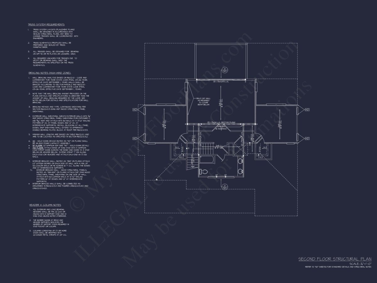 Modern Coastal house Plan with CAD-Designed Architectural Floors