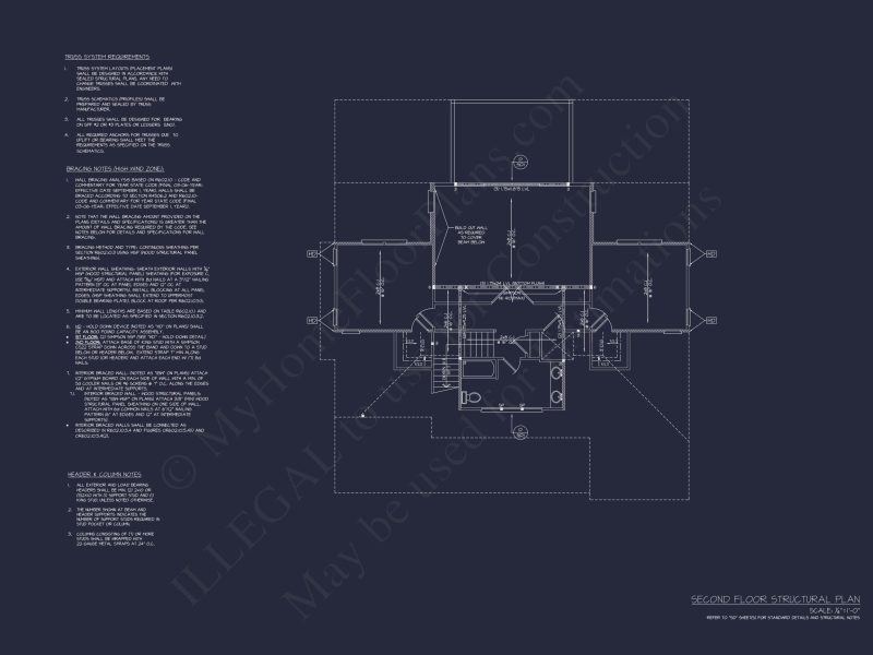 Modern Coastal house Plan with CAD-Designed Architectural Floors