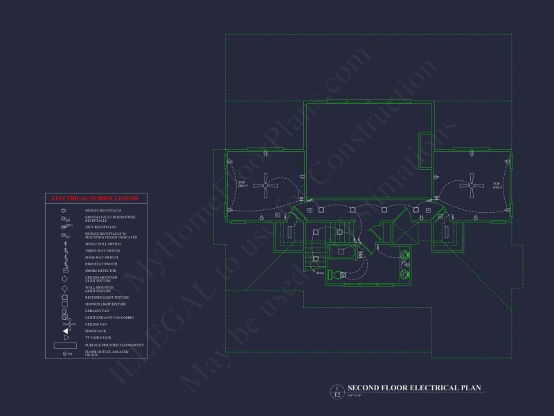 Modern Coastal house Plan with CAD-Designed Architectural Floors