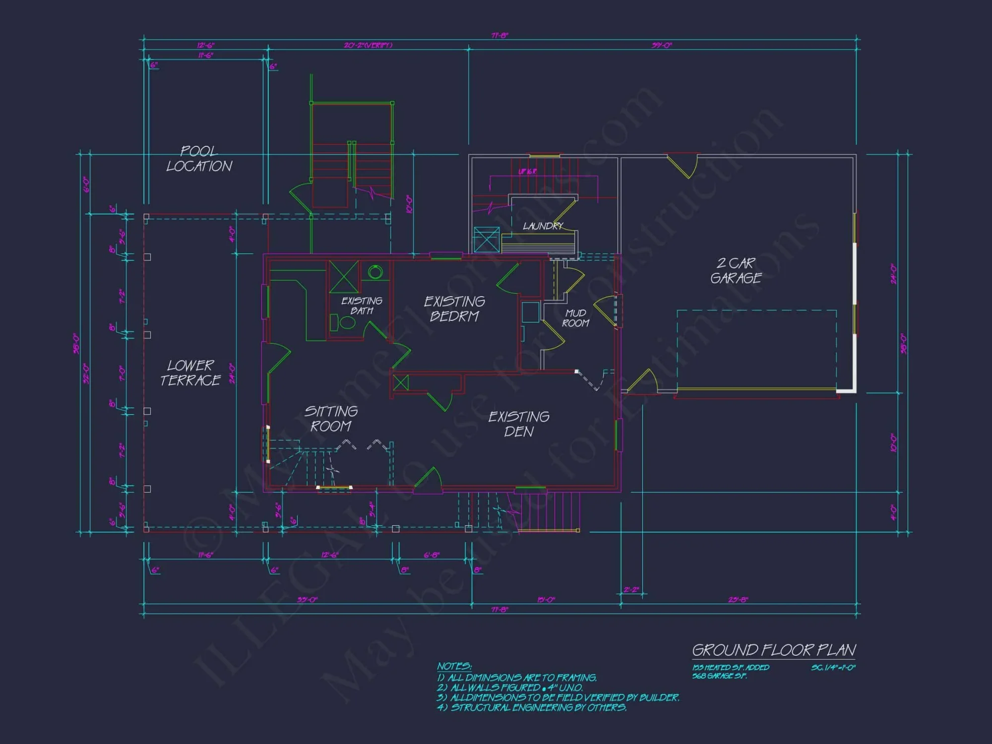 Modern Coastal house Plan with CAD Designs and 3 Floors