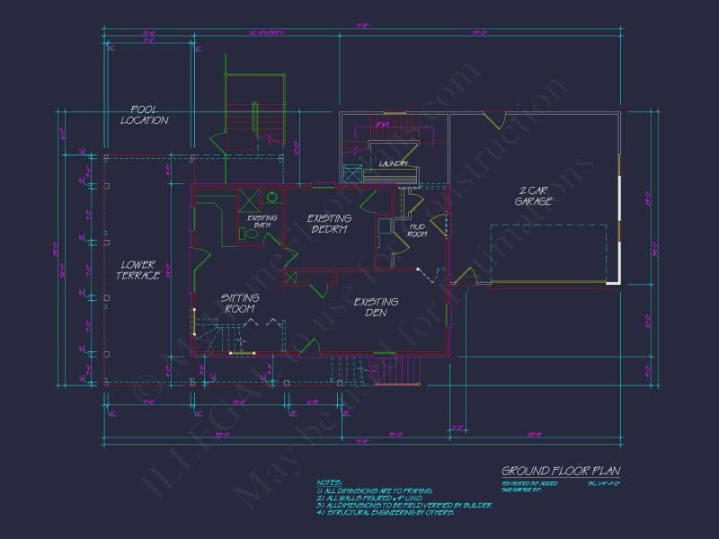 Modern Coastal house Plan with CAD Designs and 3 Floors