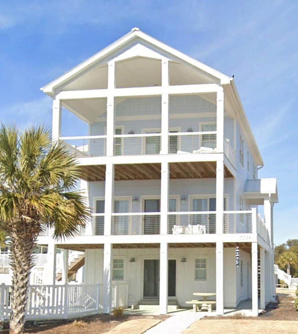 Modern Coastal Home Plan with CAD Designs and 3 Floors
