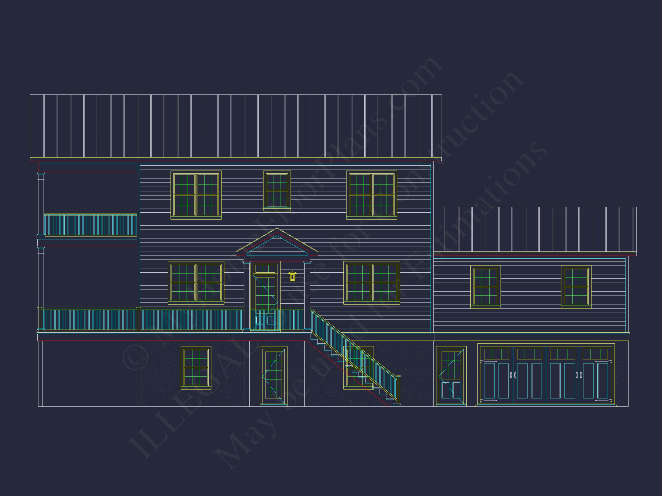 Modern Coastal Home Plan with CAD Designs and 3 Floors