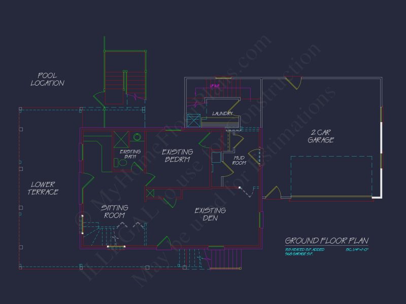Modern Coastal house Plan with CAD Designs and 3 Floors