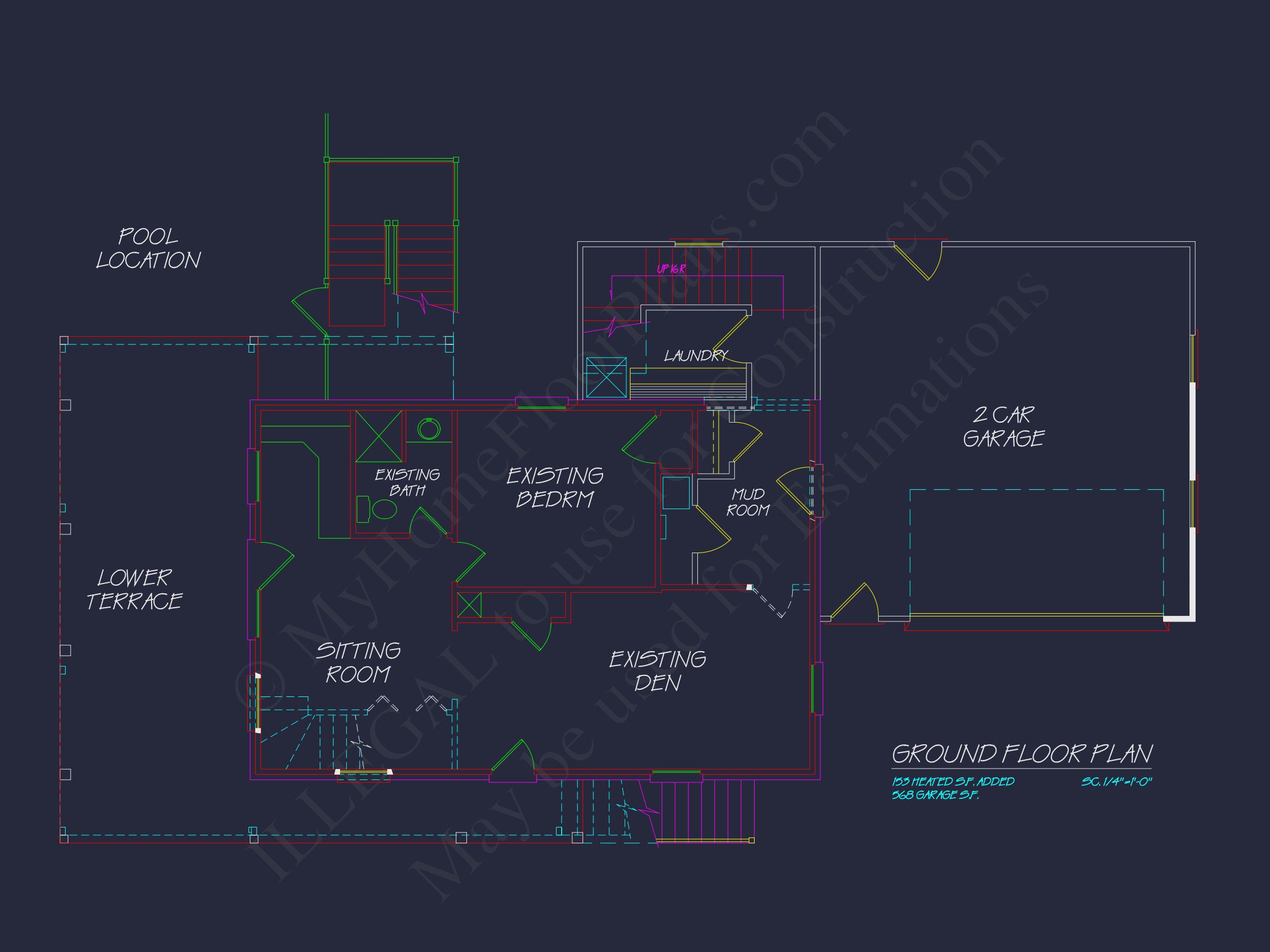 Modern Coastal Home Plan with CAD Designs and 3 Floors