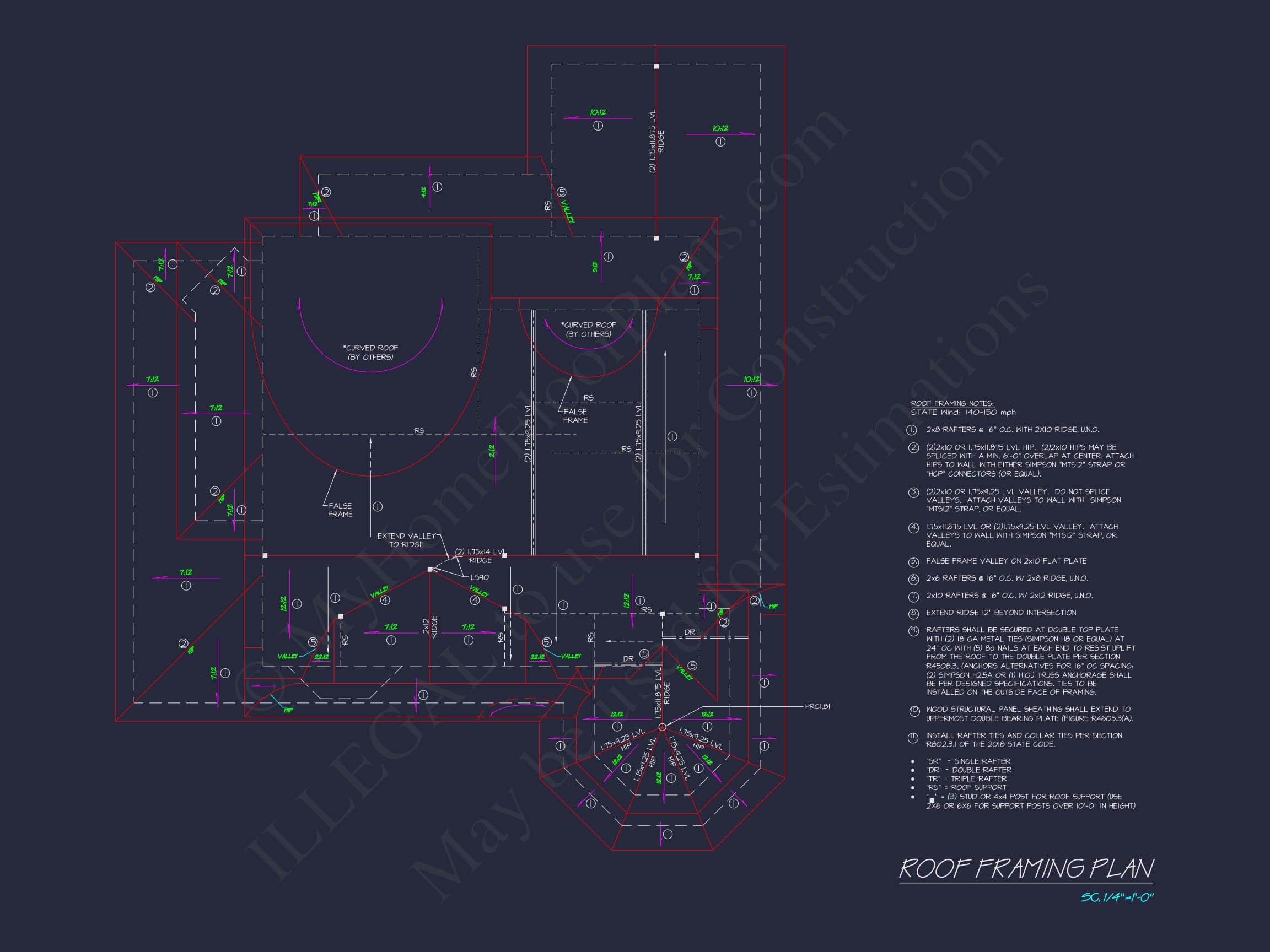 Modern Coastal house Plan with CAD and Architectural Designs