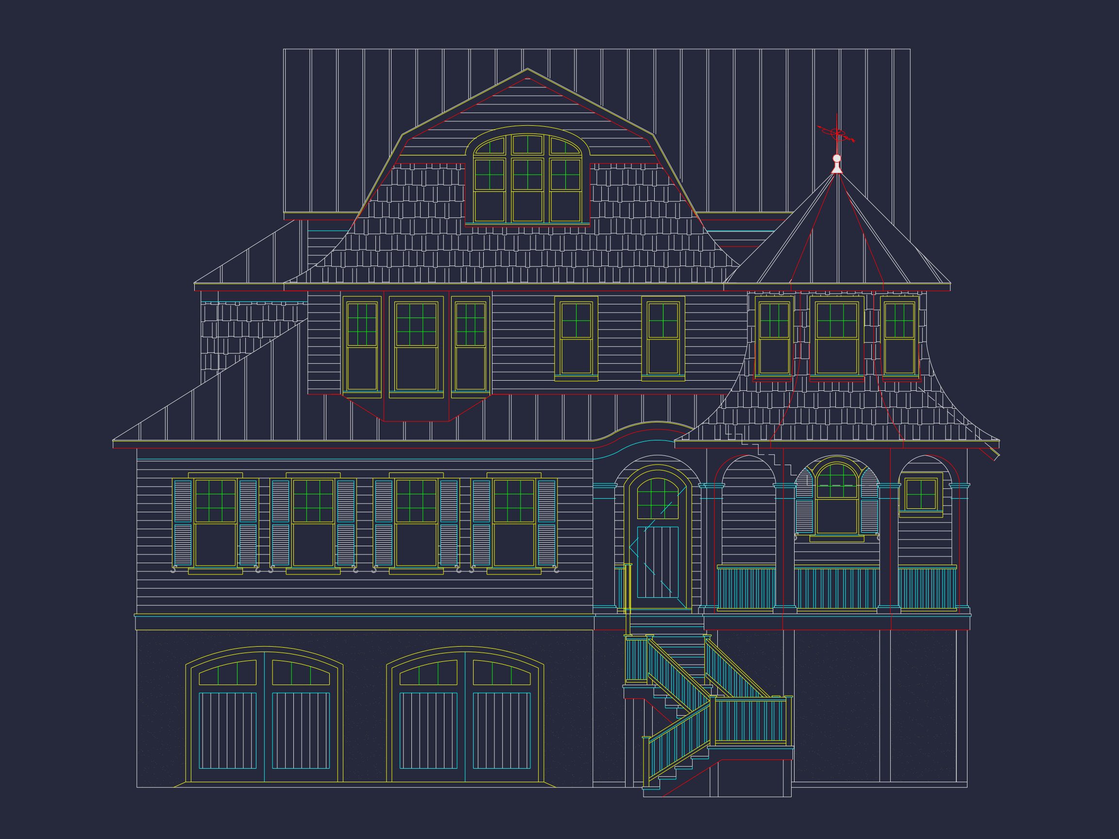 Modern Coastal house Plan with CAD and Architectural Designs