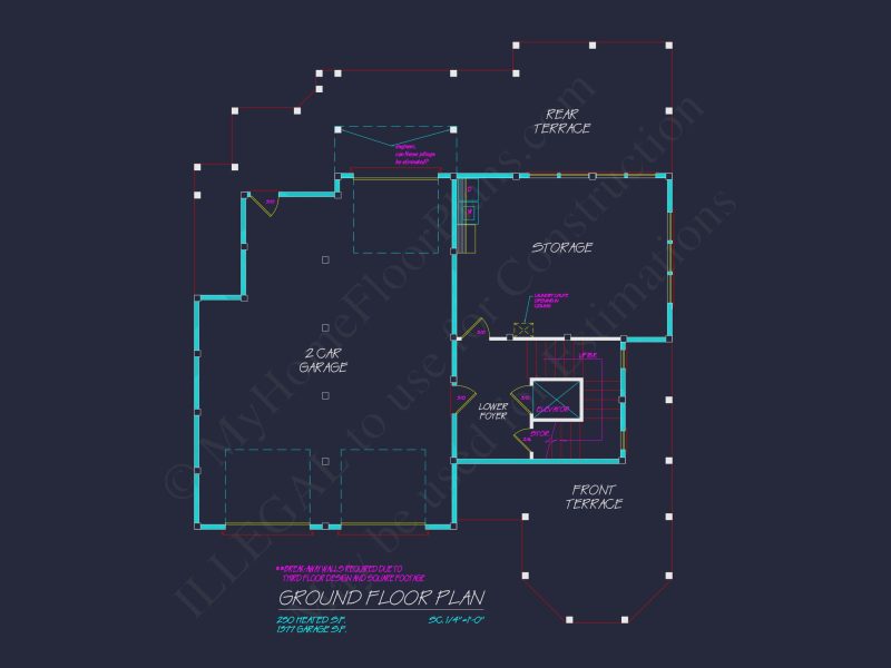Modern Coastal house Plan with CAD and Architectural Designs