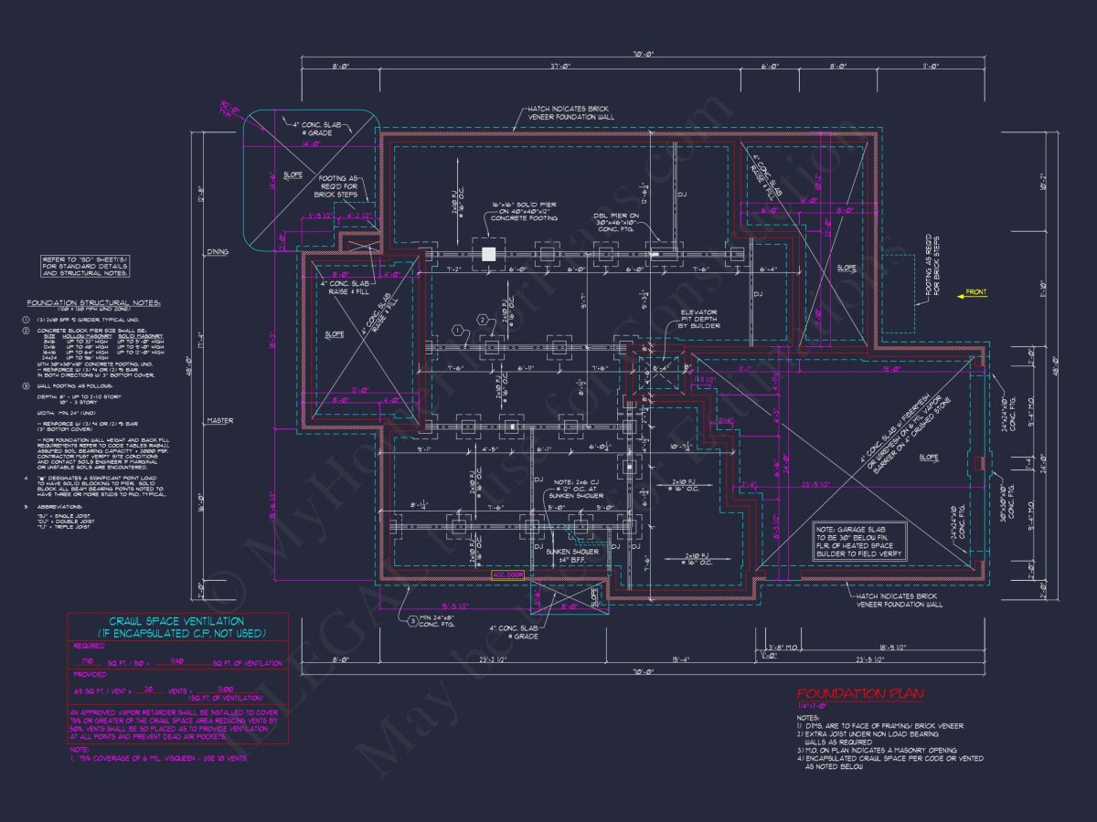 Modern Coastal house Plan with Detailed Architectural Designs