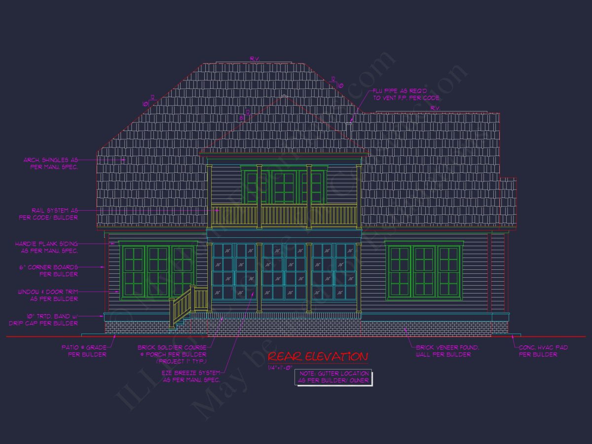 Modern Coastal house Plan with Detailed Architectural Designs