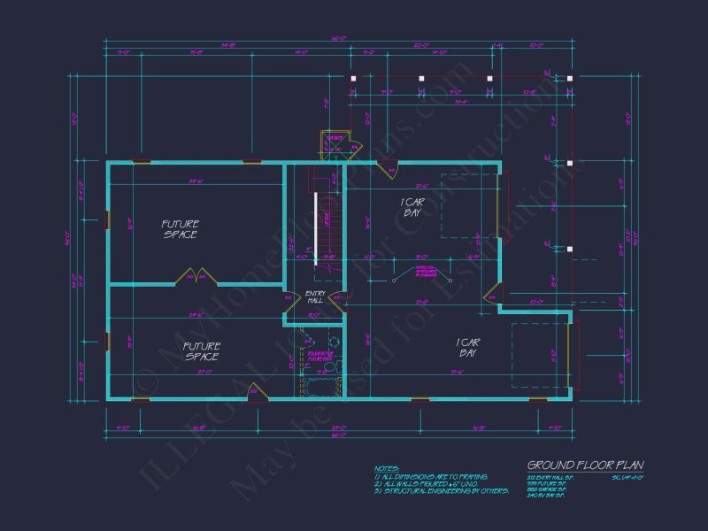 Modern Coastal house Plan with Open Floor Blueprint Designs